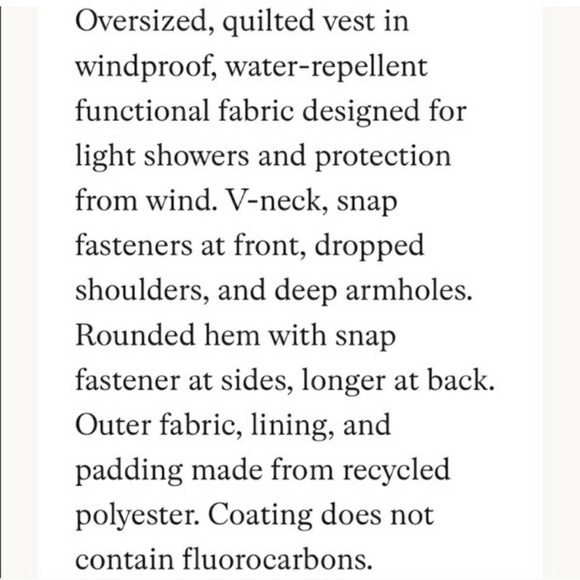 H&M Quilted Oversized Vest Blogger Favorite - Picture 16 of 17